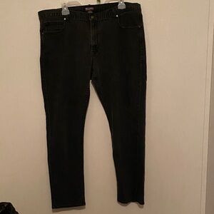 Michael Kors Dark Gray Distressed Black Stretch Skinny Jeans 40 x 30